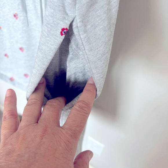 Draper James Gretchen Sweatshirt Dress in Embroidered Viola Cotton Size 1X - Picture 10 of 11